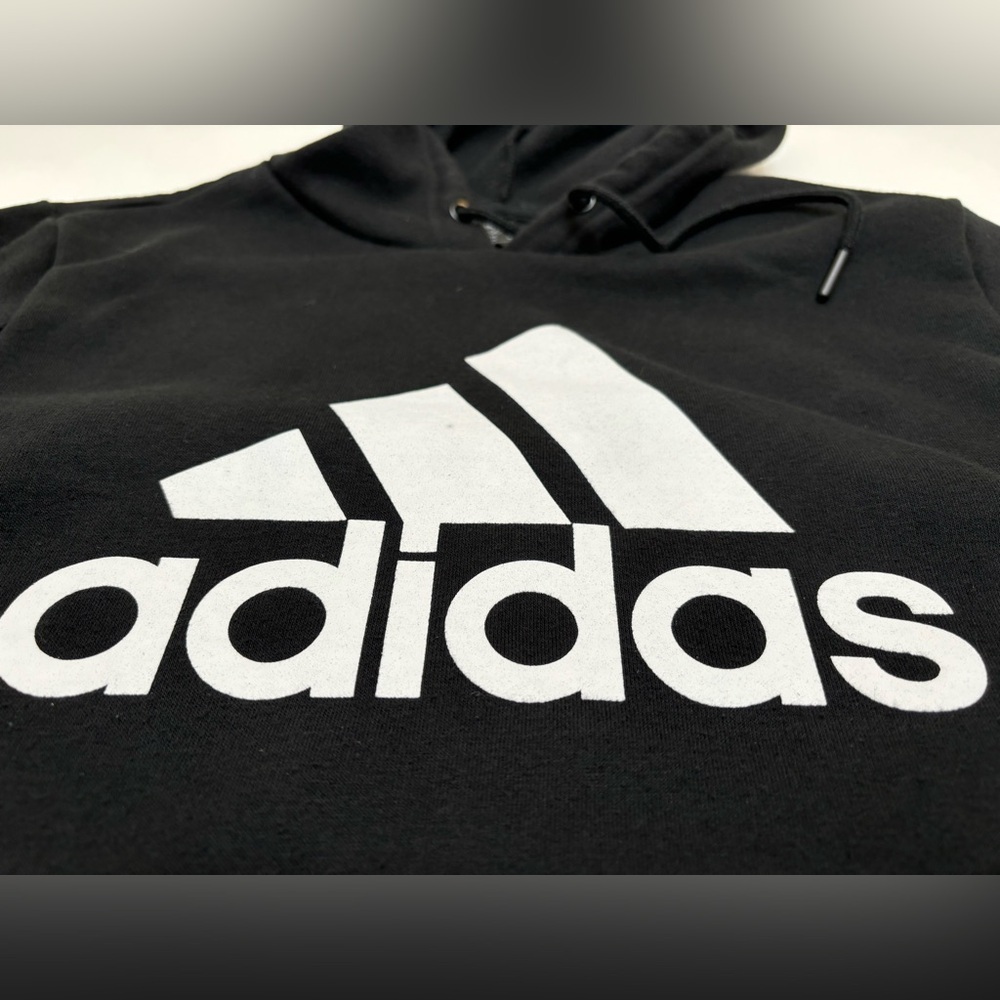 Adidas Golf black logo hoodie‎ M, pullover sweatshirt activewear classic - Picture 2 of 10